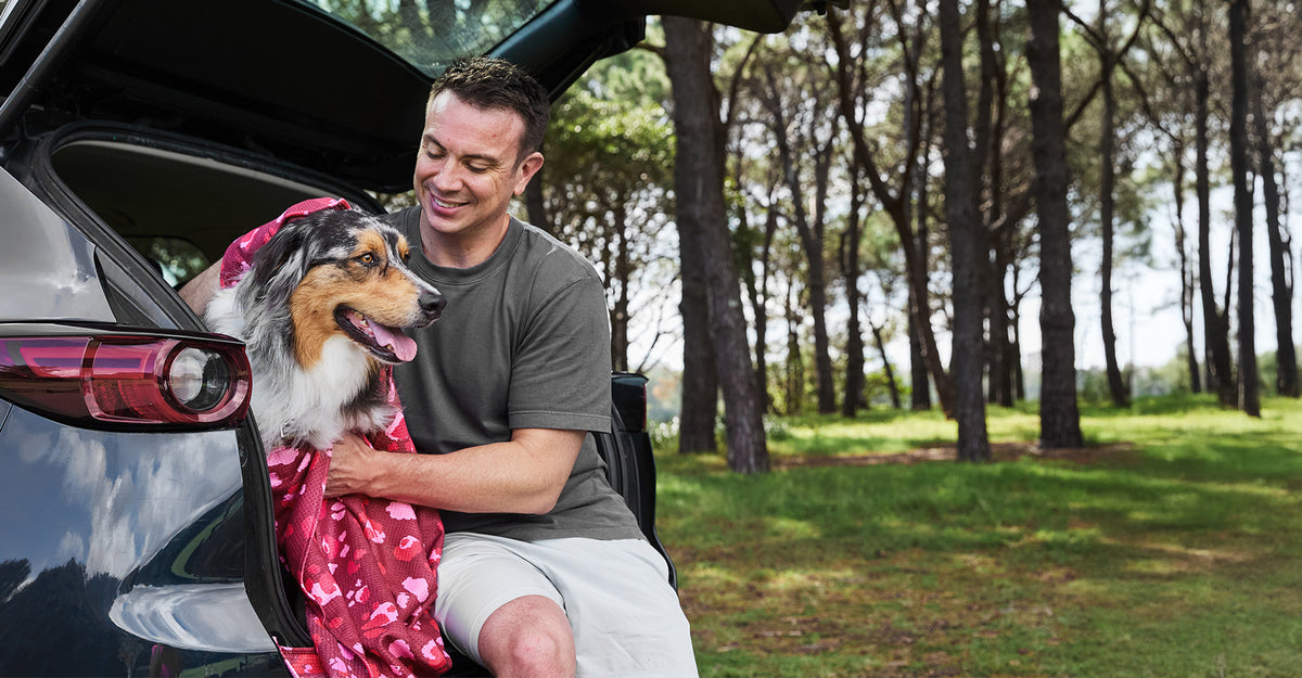 Dock & Bay Dog Towel - Pink Paws