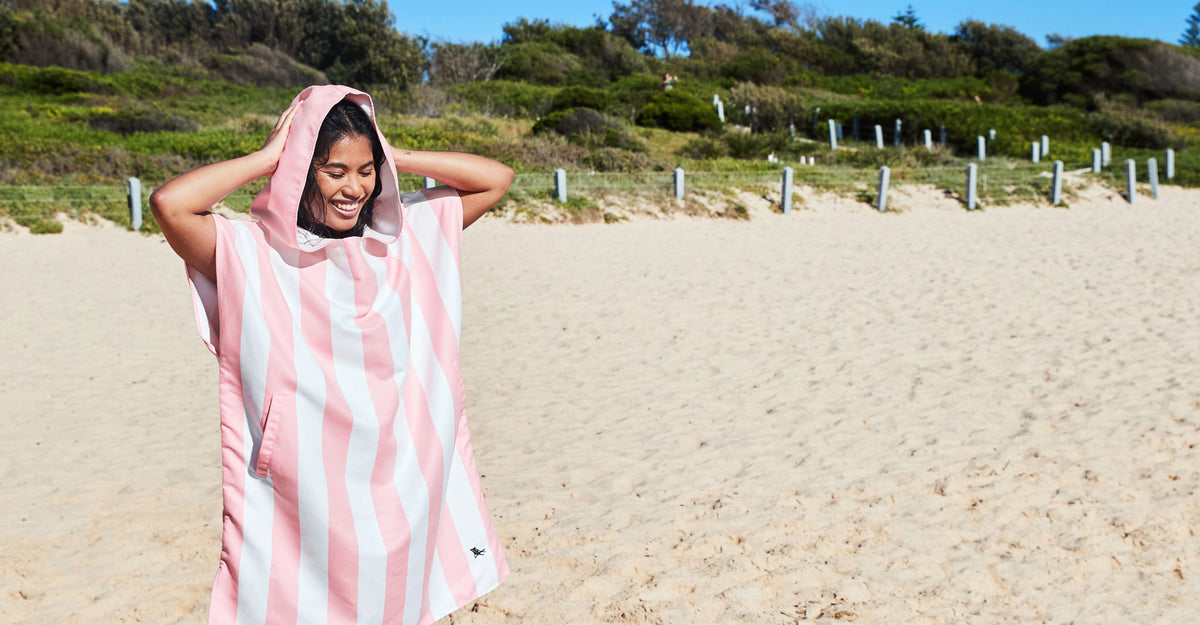 Dock & Bay Poncho - Adults - Malibu Pink Outlet