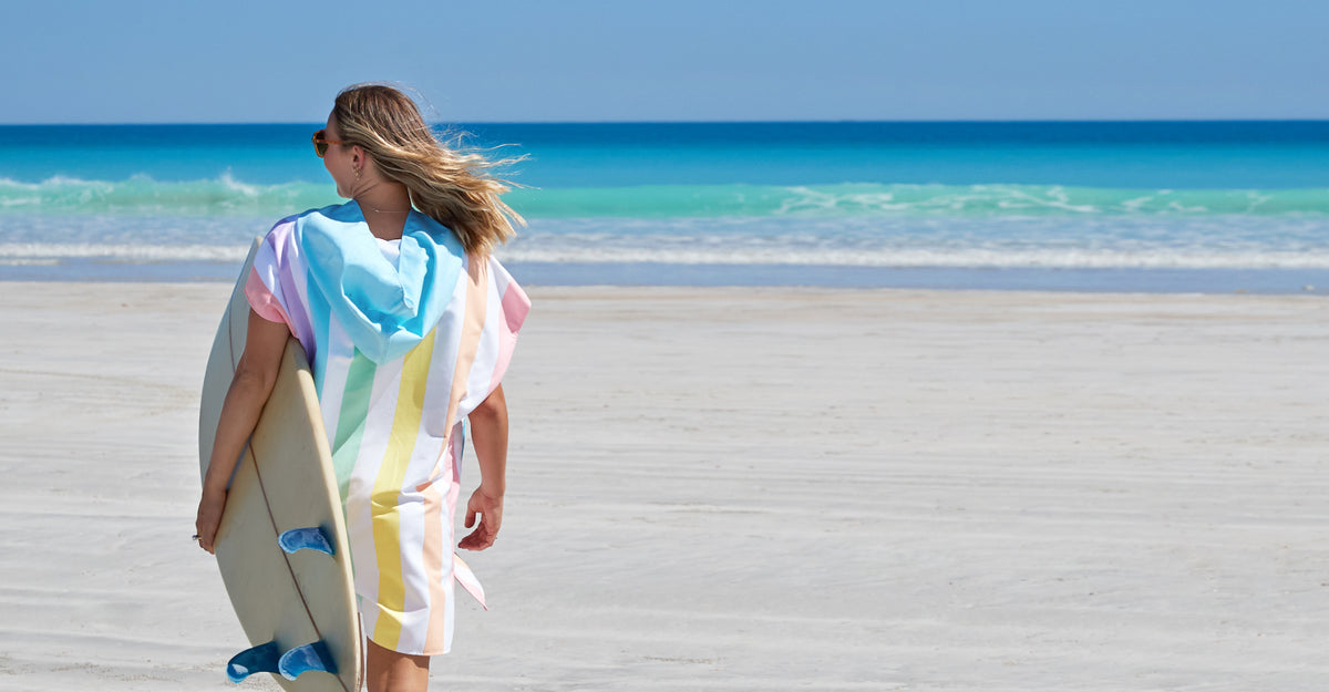 Dock & Bay Poncho - Adults - Unicorn Waves