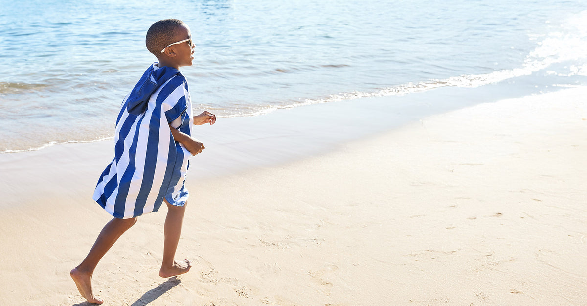 Dock & Bay Poncho - Kids - Whitsunday Blue