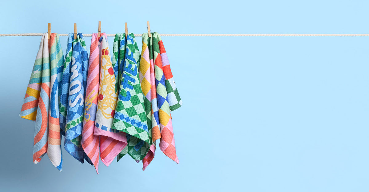 Dock & Bay Tea Towel - On the Menu (Set of 5)